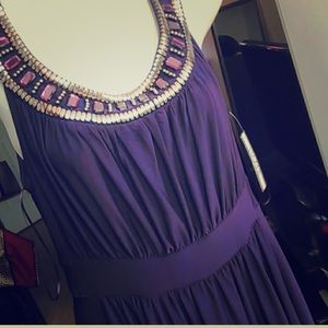 NWT Beaded collar maxi dress